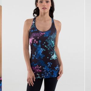 Lululemon Cool Racerback Petal Pop Multi Tank Size 2